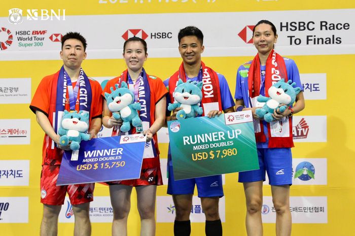 Hasil Final Korea Masters 2024 – Dejan/Gloria Didikte Lawan Habis-habisan, Gelar Juara Jatuh ke Pasangan China